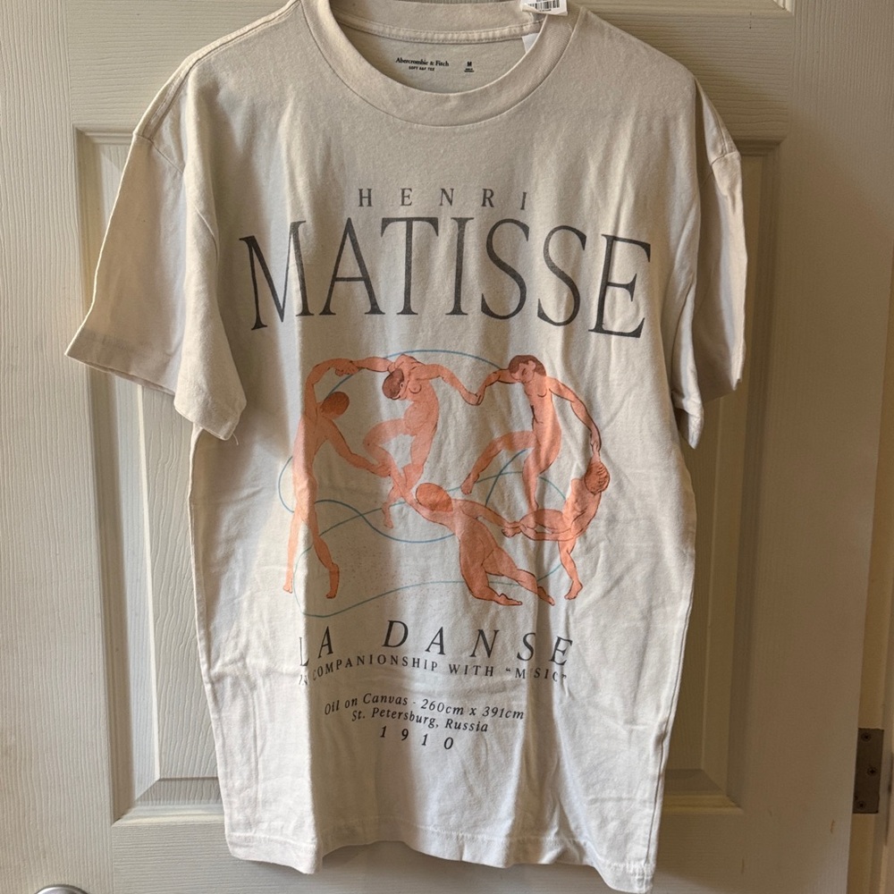 Abercrombie & Fitch Soft Tee in Cream
